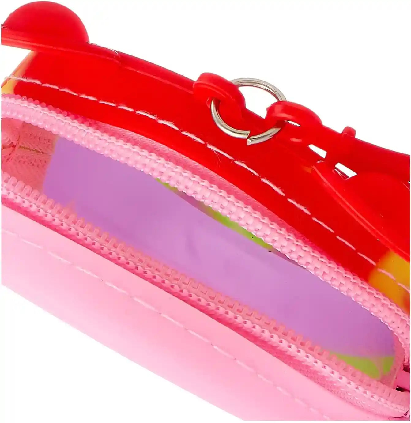 Silicon Circle Pop It Wallet Mouse Design With Keychain - Multi Color - Safqqa Egypt