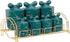 La Casa 7-Piece Spice Storage Set Green Square Containers
