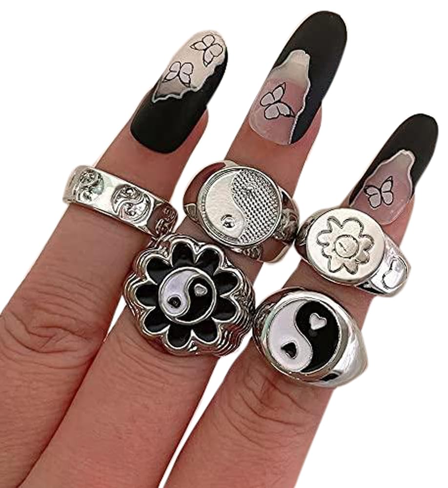 Fluffy Casual Rings Set – Stylish & Lightweight