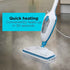 Black+Decker 1300W Steam Mop with Superheated Steam, Swivel Head and Microfibre Pad for Home & Office, White/Blue - FSM13E1-B5, 2 Years Warranty - Safqqa Egypt