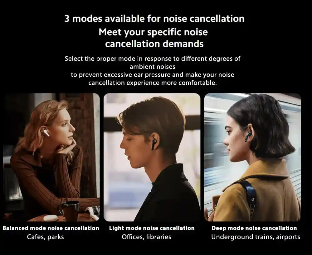 سماعات شاومي Buds 3 لاسلكية مع إلغاء الضوضاء النشط – Safqqa Egypt