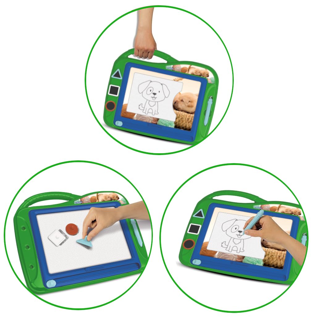 لوح سحري للأطفال من كليمنتوني - بطابع حيواني، متعدد الألوان 