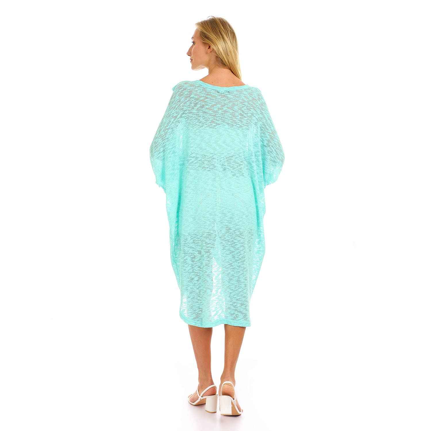 ارديغان JAMILA المفتوح من الأمام بشق أمامي وياقة دائرية واسعة للنساء يتميز بتصميم أنيق وبسيط يضفي لمسة انسيابية على أي إطلالة