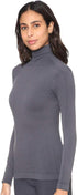 CARINA Womens Long Sleeves High-Neck Solid Undershirt