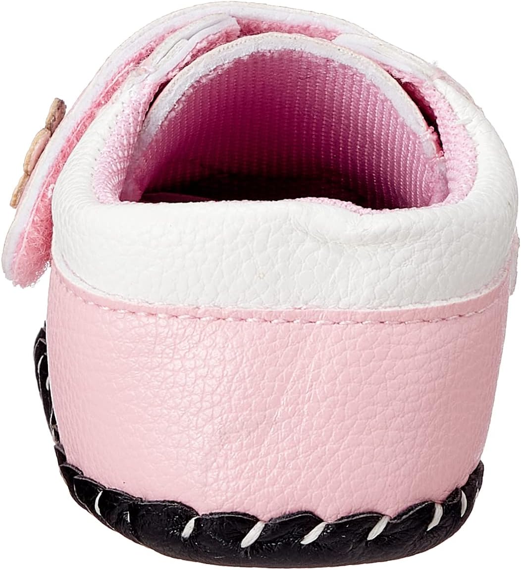 Mix & Max Embossed Embroidered Heart Velcro Strap Shoes for Girls