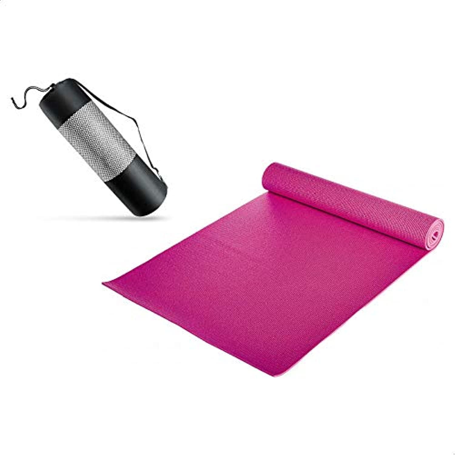 حصيرة يوغا من Gymbit مصنوعة من PVC – مع حقيبة حمل – 173×61 سم – سُمك 6 مم