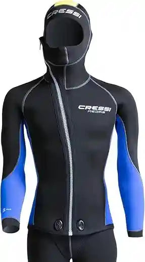 Cressi Men's Medas 5mm Neoprene Wetsuit Jacket Longjohn - Black/Blue ( Pack of 1 ) (Jacket) - Safqqa Egypt