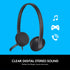 Logitech USB Headset H340, Stereo, USB Headset for Windows and Mac - Black