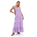 JAMILA Women Spaghetti Sleeves Tiered Dress - Safqqa Egypt