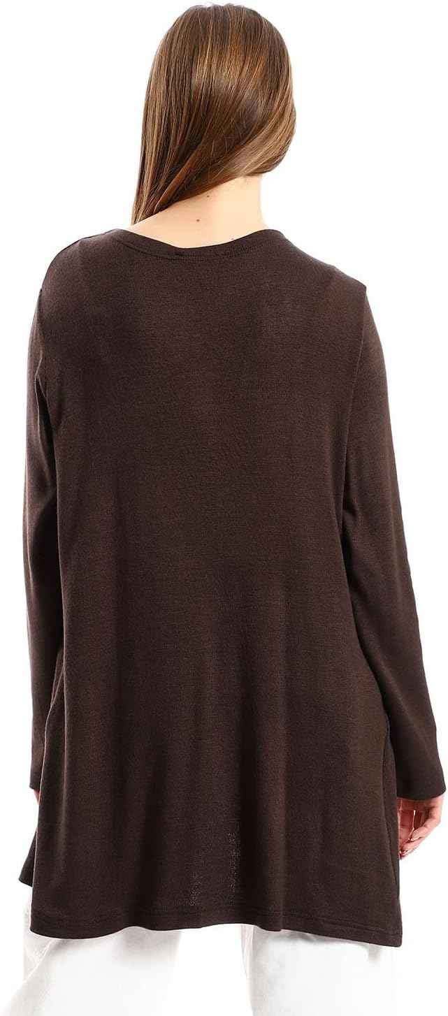 JAMILA Women Side Pockets Short Cardigan SWEATER