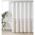 Melanie Ruffled Shower Curtain – Elegant & Water-Resistant Design-182cm *182cm