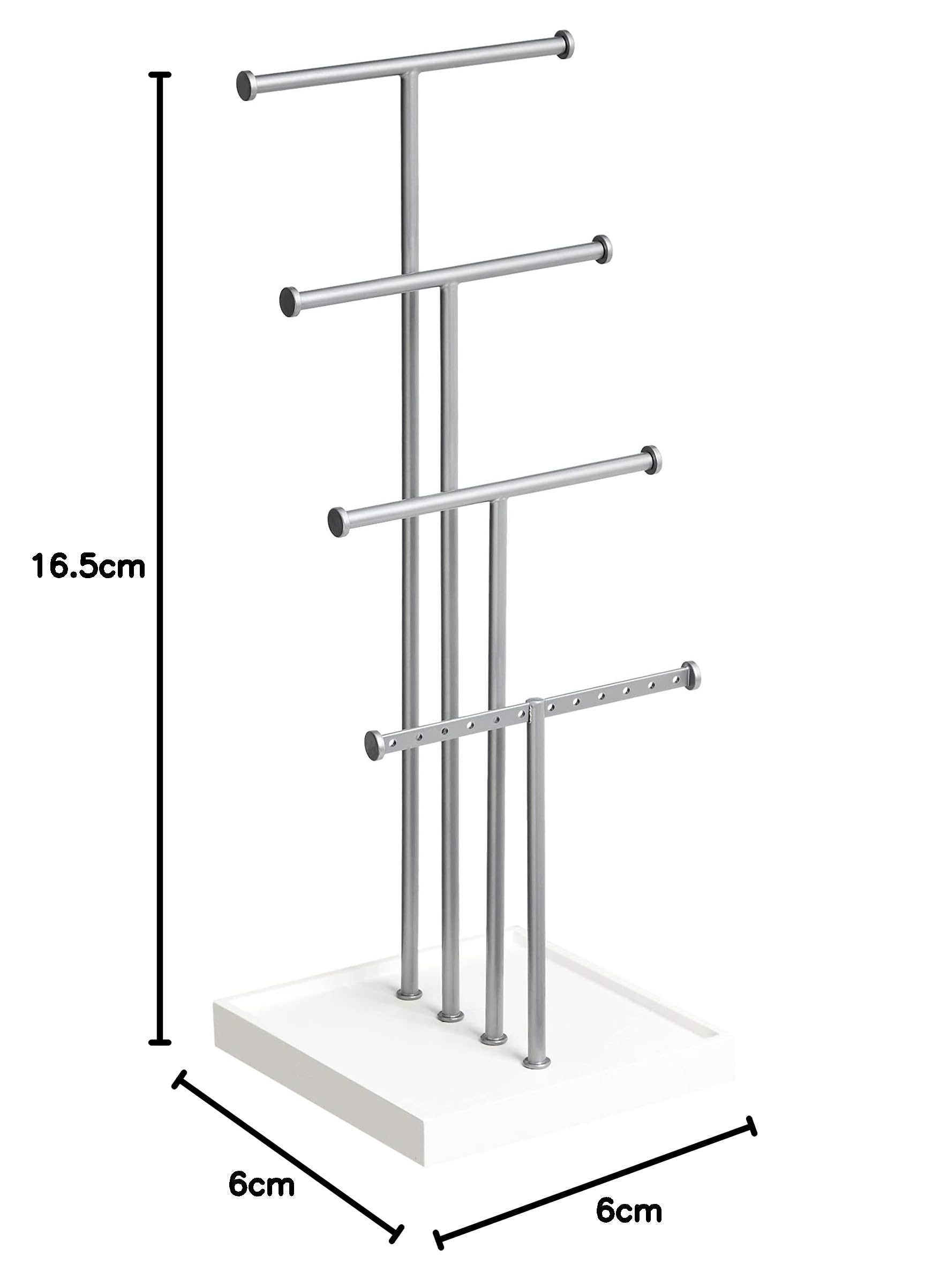 4-Shelf Organizer with Jewelry Tray – Bedroom Storage