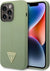 CG MOBILE Guess جراب صلب من السيليكون بتصميم مثلث لهاتف iPhone 14 Pro Max (6.7 بوصة) - أسود