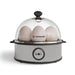 NutriCook Rapid Egg Cooker: 7 Egg Capacity Electric Egg Cooker for Boiled Eggs, Poached Eggs, Scrambled Eggs, or Omelettes with Auto Shut Off Feature - Silver- Have Scratches - Safqqa Egypt