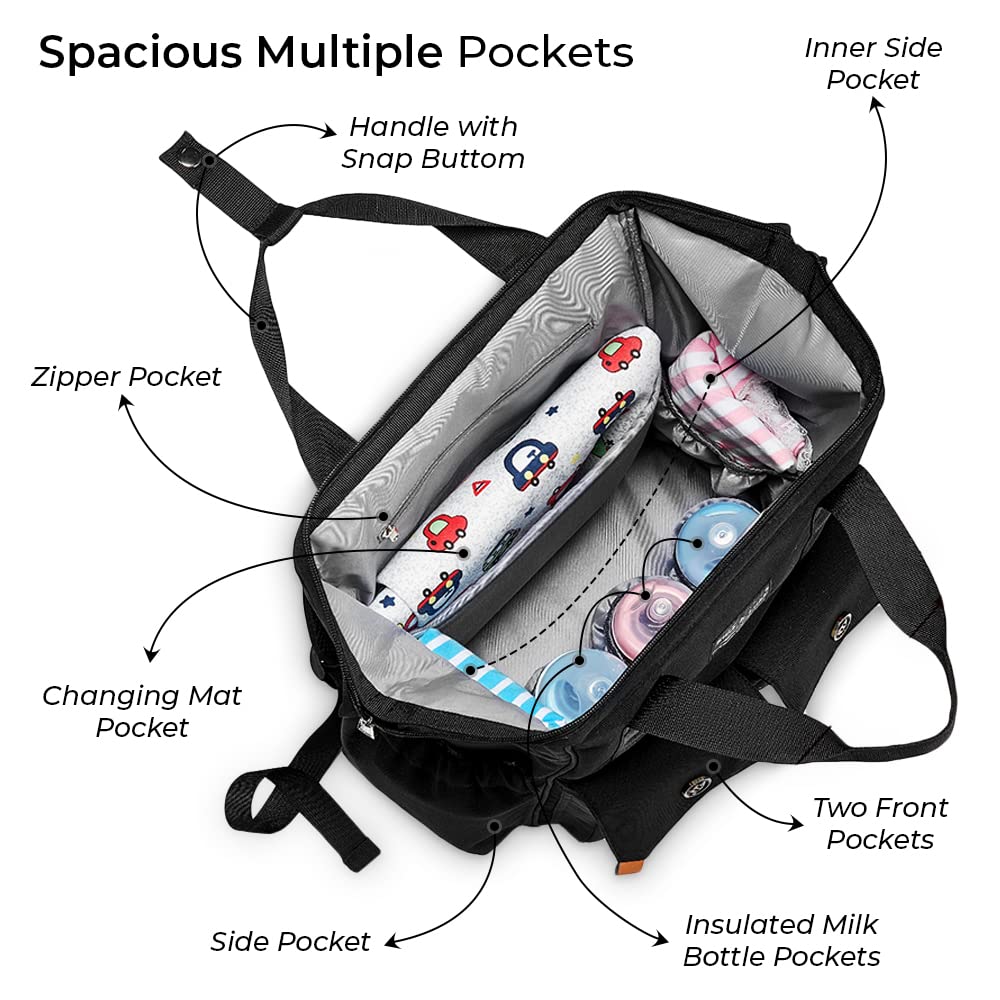 Teknum SLD Stroller Elite Diaper Bag Bundle,Includes a spacious and organized diaper bag