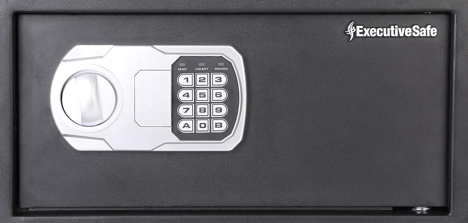 Executive Safe CS-5 Digital Safe Box with Key, Electronic Security Safe, Black