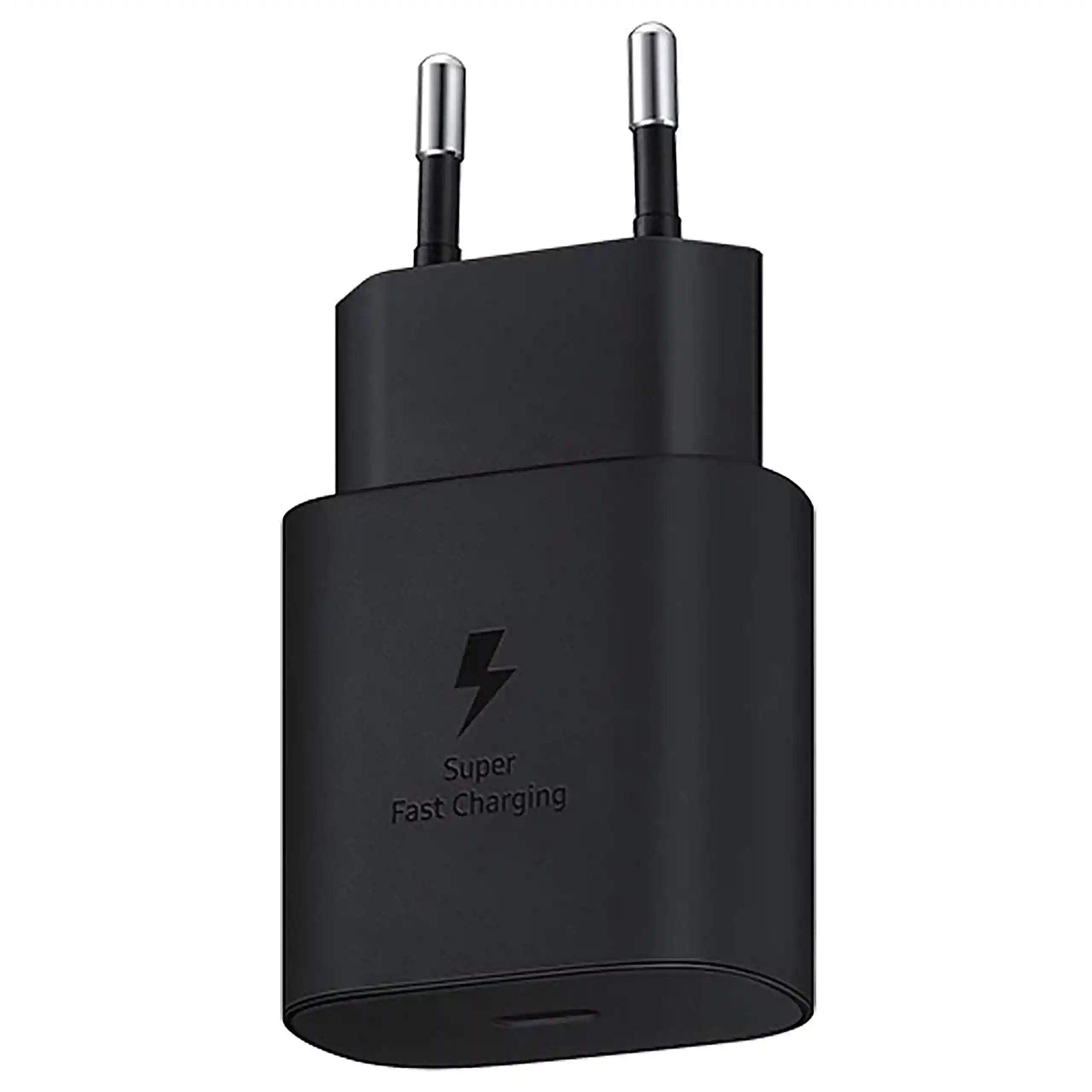 شاحن سفر من سامسونج بقدرة 25 وات ومنفذ USB-C لون أسود - EP-TA800NBEGEU، يو اس بي