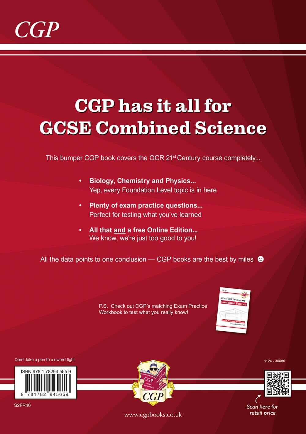 كتاب مراجعة شامل في العلوم المدمجة للمرحلة الثانوية، من إصدارات CGP Books ، ومخصص لمستوى الأساس. يغطي جميع الموضوعات المطلوبة وفق منهج العلوم الحديث – Safqqa Egypt