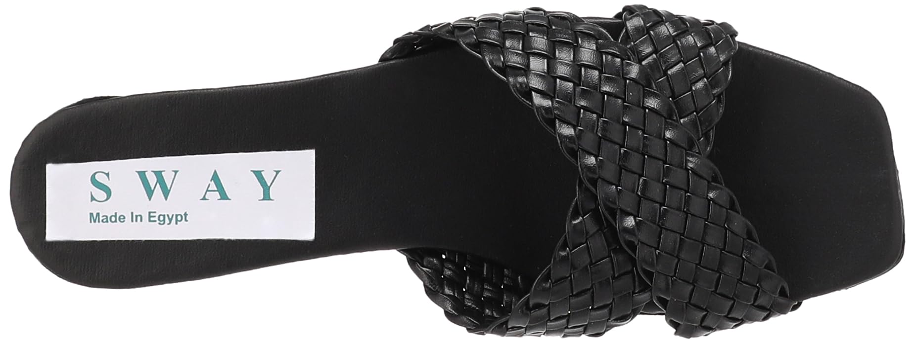 SWAY Flat spongy cushioned insole for amazing comfort and a criss cross braided faux soft leather For Women,