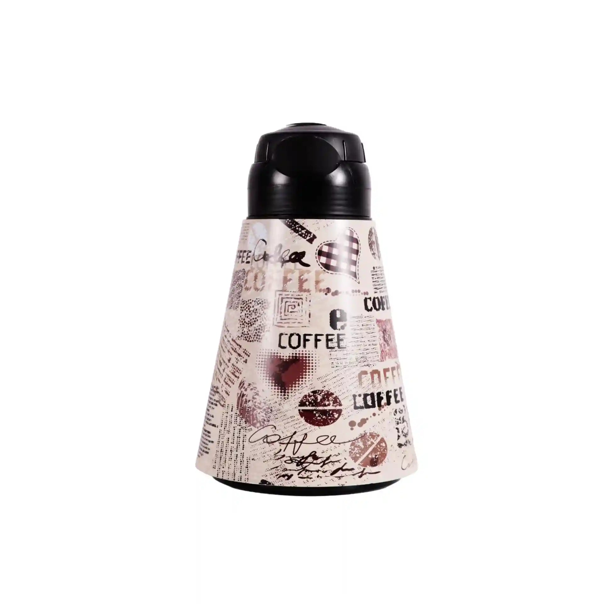 ترمس هرِفين المخروطي – سعة 1.2 لتر، استانلس ستيل، لون أوف وايت، صناعة تركية