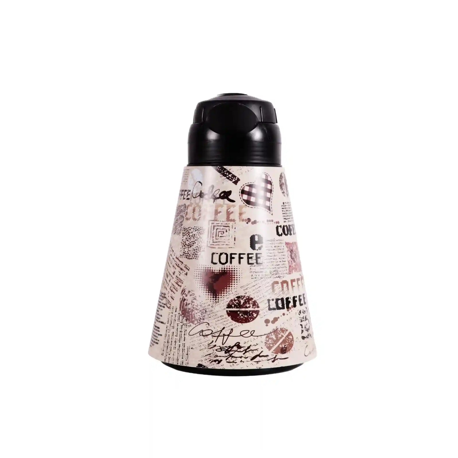 ترمس هرِفين المخروطي – سعة 1.2 لتر، استانلس ستيل، لون أوف وايت، صناعة تركية