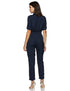 Miss Olive Women's Regular Fit Shirt Style Solid Jumpsuit