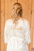UrHot Women Satin Robe White One Size Soft Sleepwear