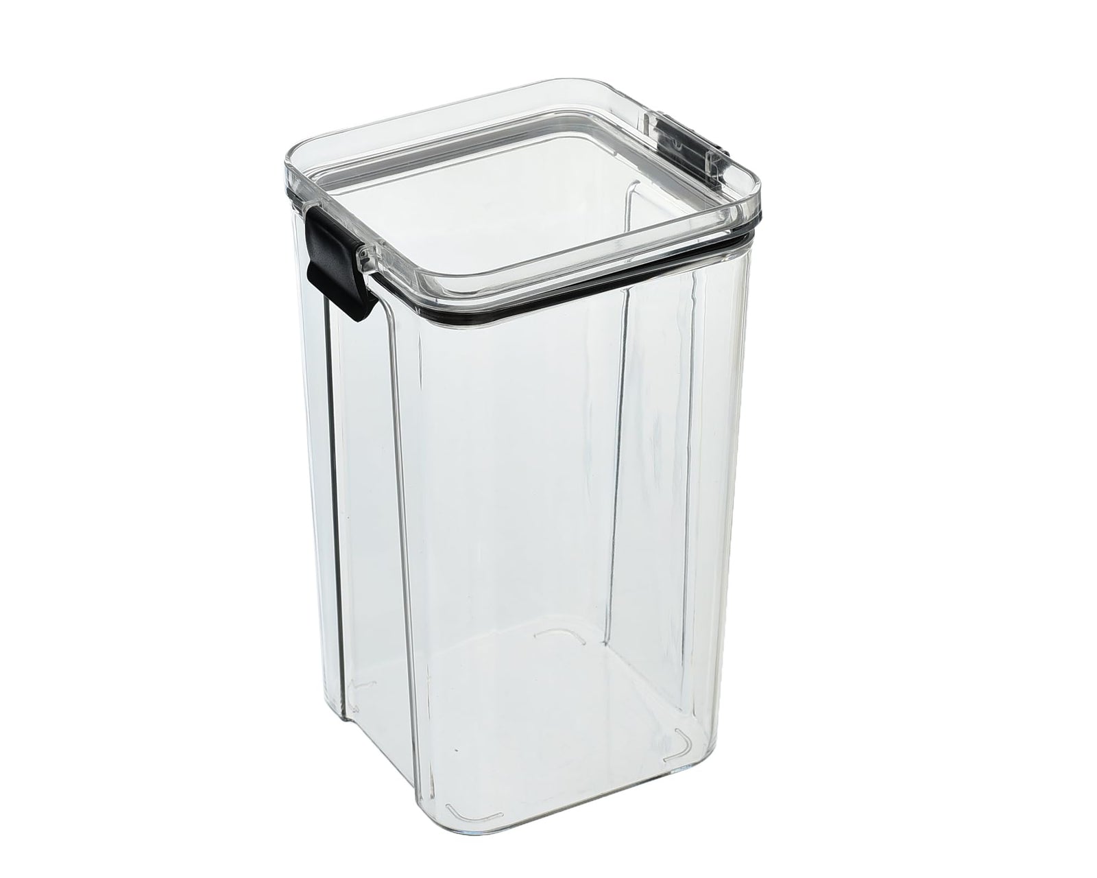 Generic ,Acrylic Square Deep Cereals Container Containing Tightly Sealed Lid With Modern Design And High Quality Material Practical For Kitchen