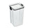 Generic ,Acrylic Square Deep Cereals Container Containing Tightly Sealed Lid With Modern Design And High Quality Material Practical For Kitchen