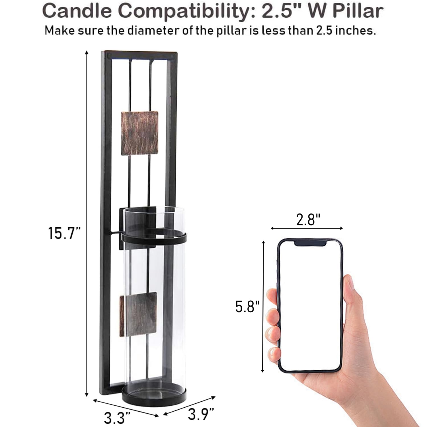 Shelving Solution Metal Wall Candle Holder – Elegant Wall Décor