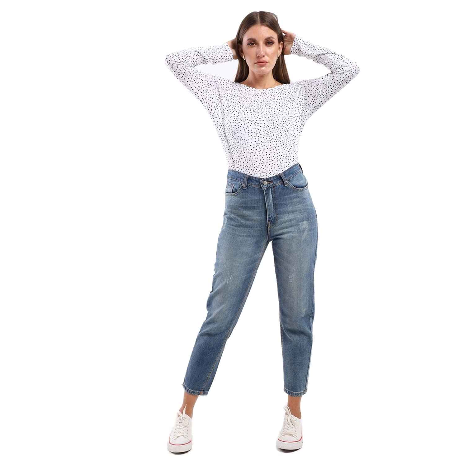 ESLA Long sleeved printed top Blouses For Womens - Safqqa Egypt