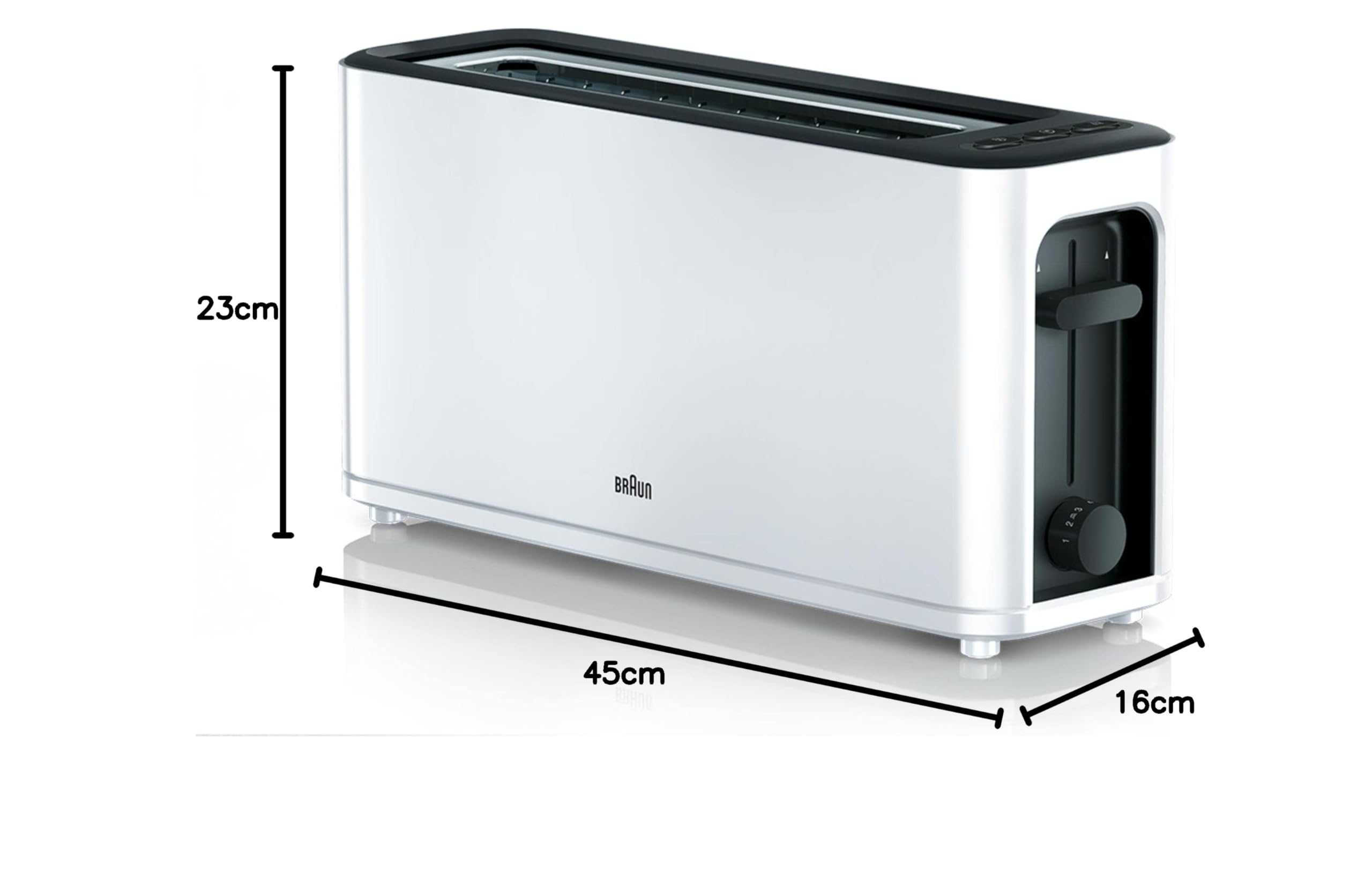 محمصة براون موديل (HT3100WH) بفتحة واحدة - 7 مستويات تحمير 