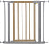 Hauck Deluxe Wood and Metal Pressure Fix Safety Gate - Metallic