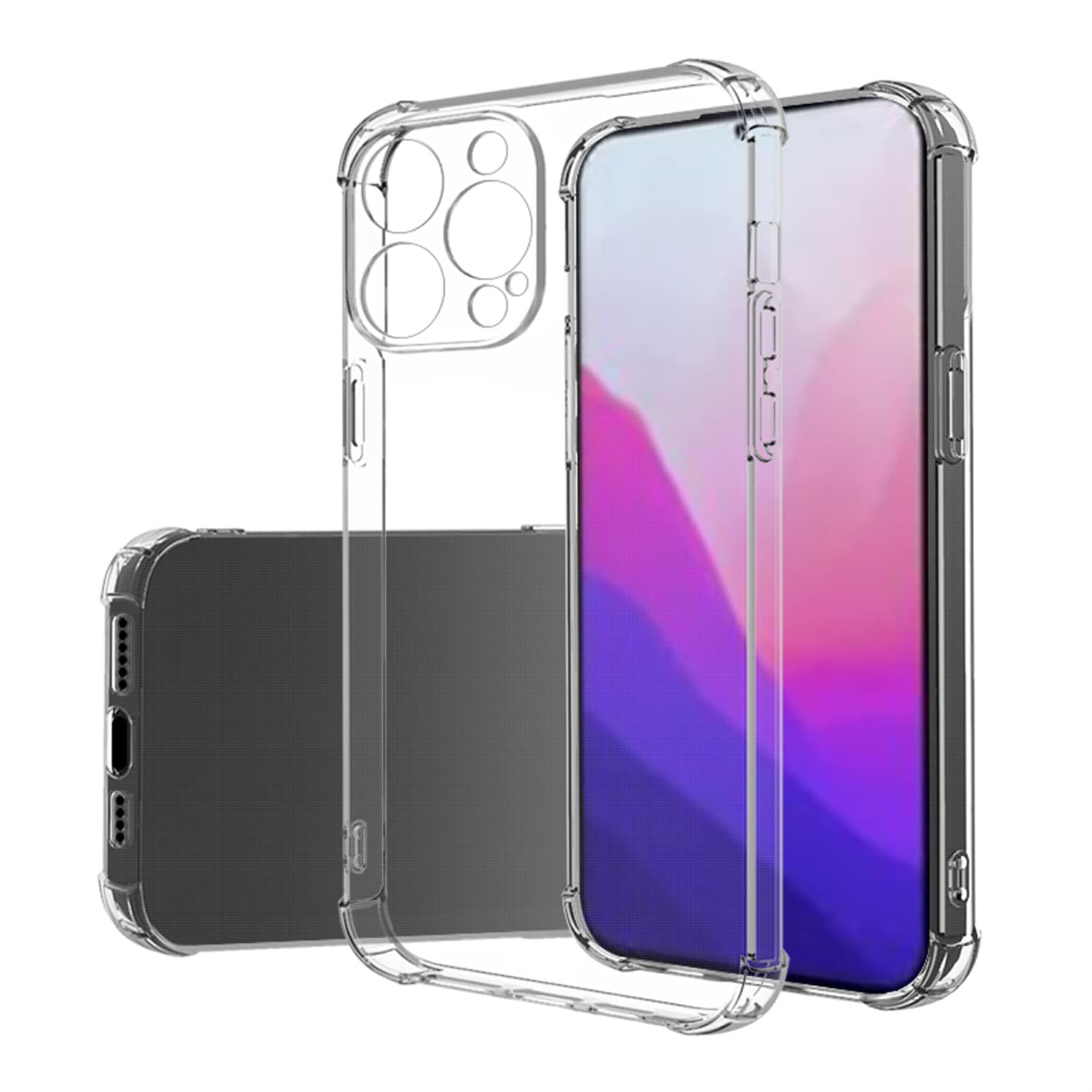 AJEZDONG Case For iPhone 14 Pro Max ,Clear Protects against scratches, minor drops, and bumps – Safqqa Egypt