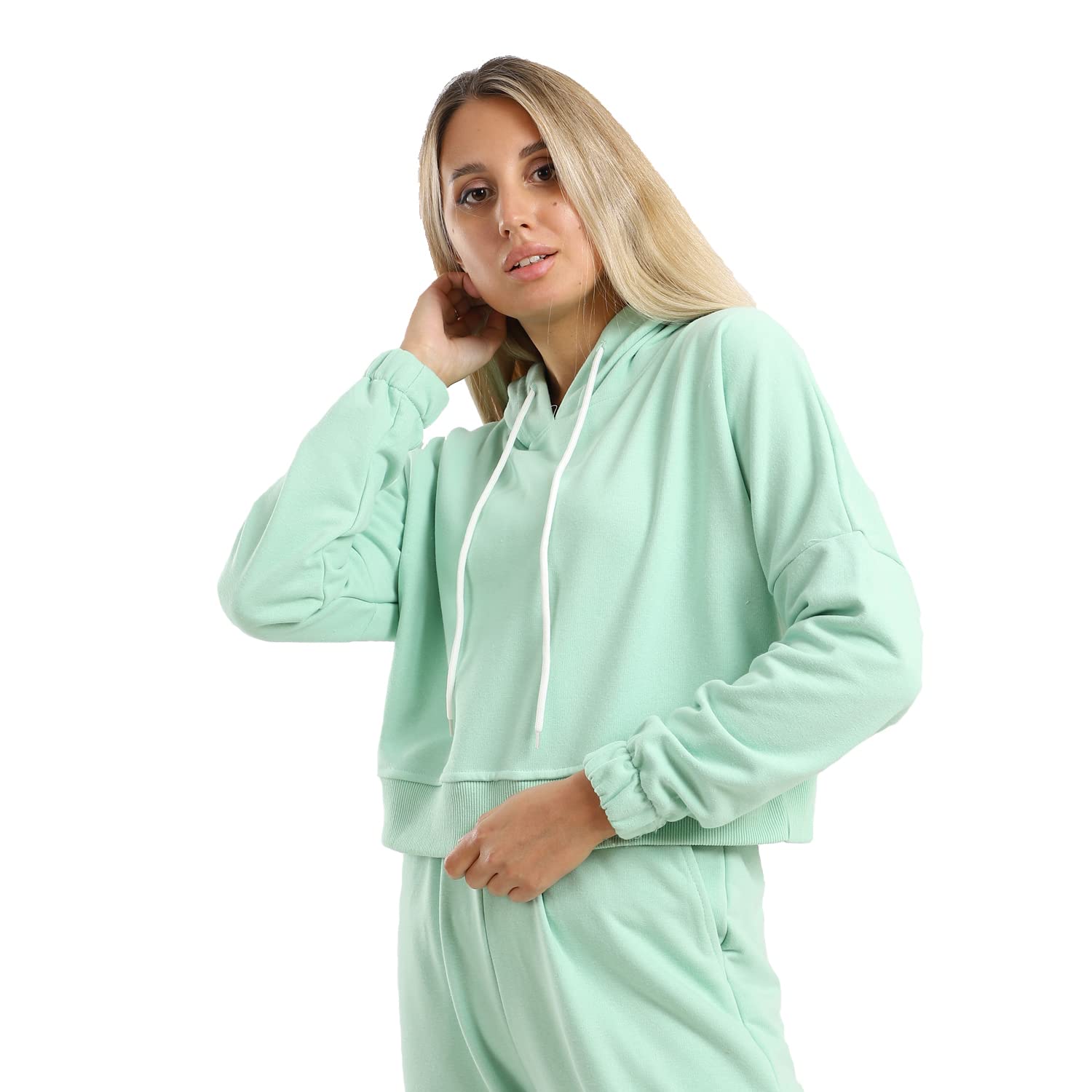 JAMILA Cropped Hoodie For Women,Lightweight, breathable, and gentle on the skin.