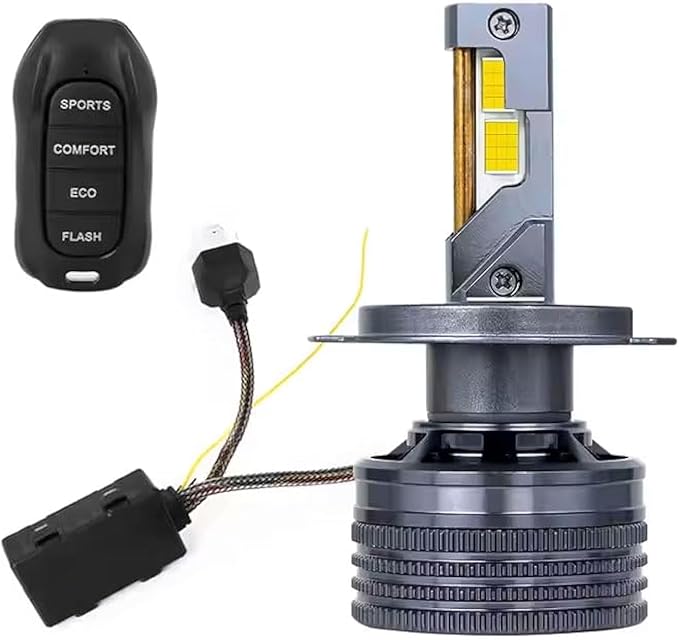 Ceser H13 LED Headlight Bulbs 120W 8500LM 6000K Remote Control IP68