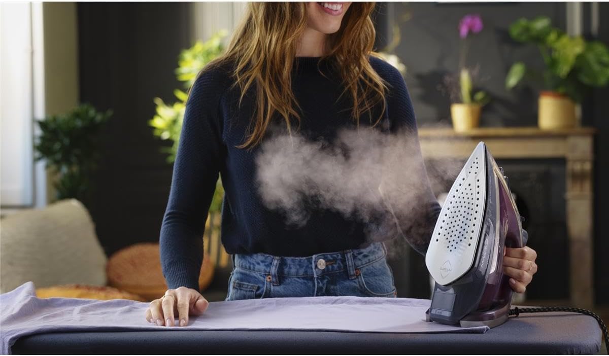 مكواة بخار تيفال FV6870 سمارت بروتكت بلس 2800 واط مع إيقاف تلقائي وبخار عمودي – خدش بسيط