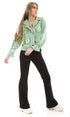 Ravin womens Ravin Double Closure Tie Dye Lightweight Light Green Hooded Jacket