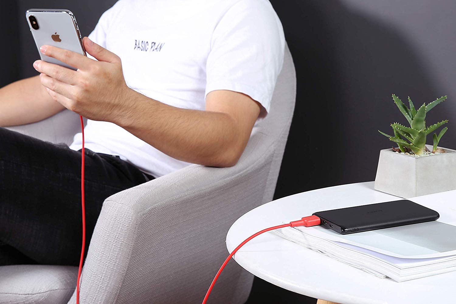 Aukey CB-BAL2 Lightning Sync and Charging Cable, 2M,