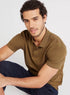 Solid Polo T-shirt with Short Sleeves