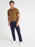 Solid Polo T-shirt with Short Sleeves