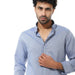 Men’s Long-Sleeve Plain Oxford Shirt - Safqqa