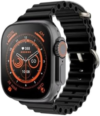 Keendex KX 3379 Smart Watch 8 Display, NFC, Bluetooth V5, Call, Waterproof, Wireless Charger, Multi-Color