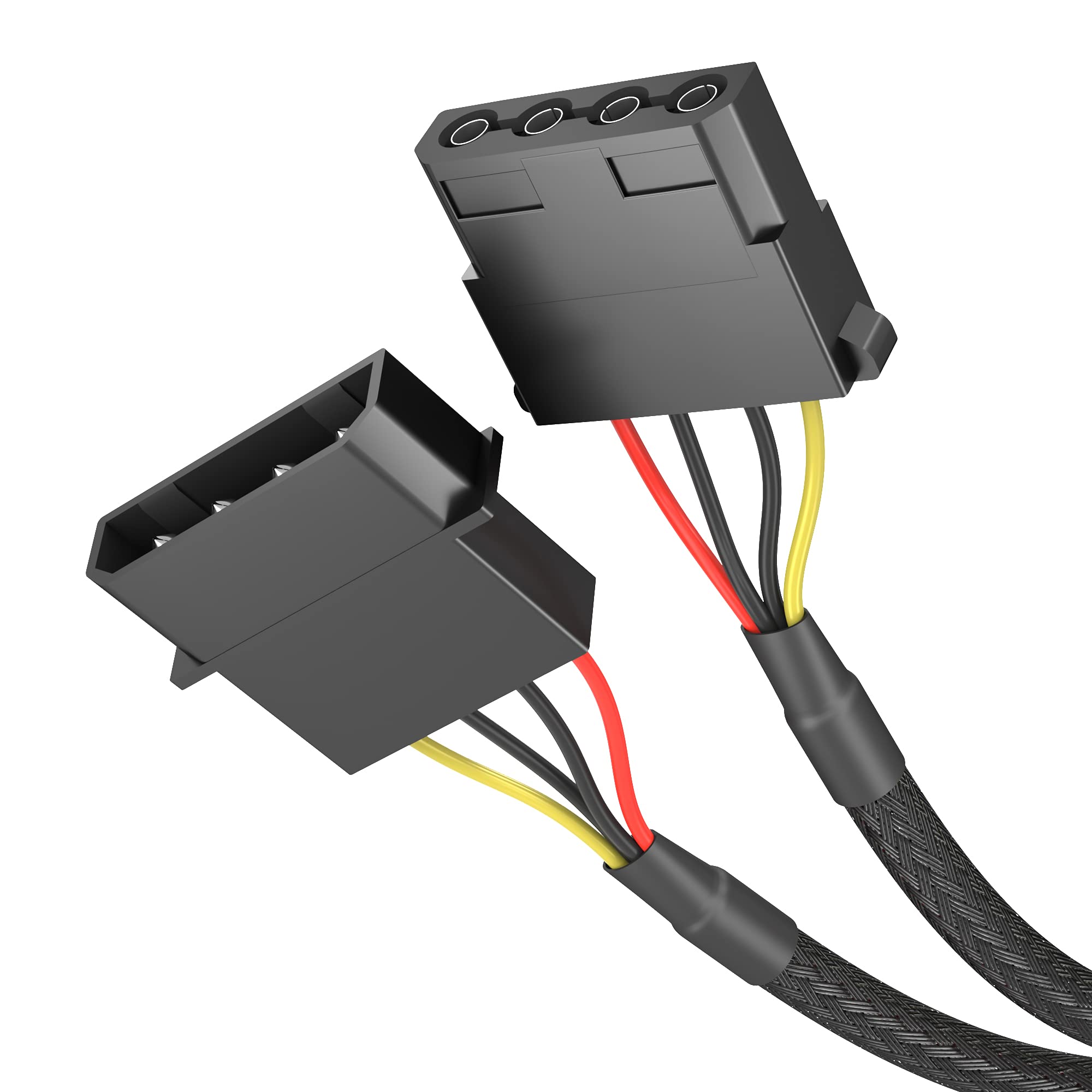 KabelDirekt 826 0.6m 60cm 4-pin Molex extension cable black