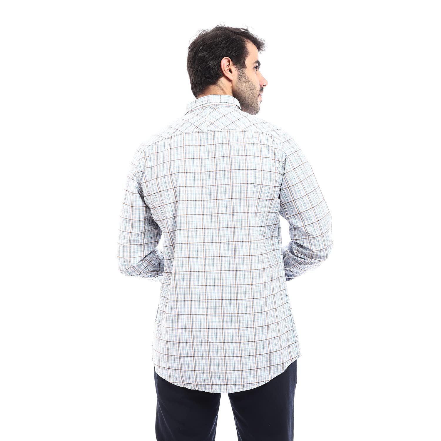 Andora mens Plaids Regualr Fit Shirt