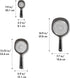 OXO 3-Piece Strainer Set Black Kitchen Colander Set