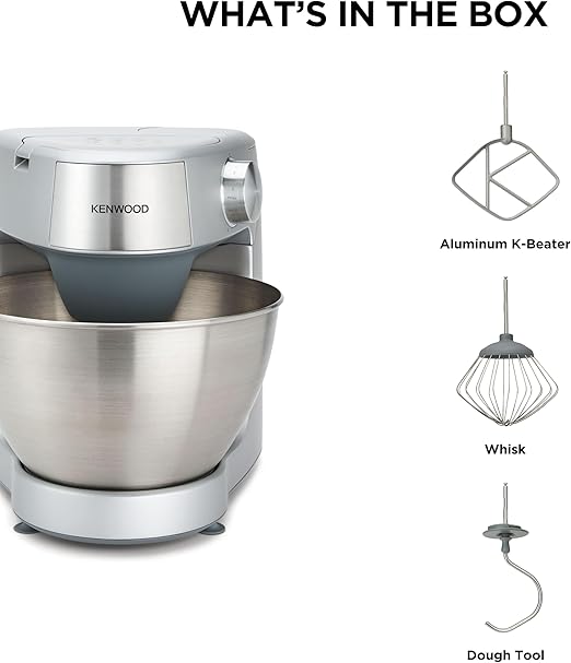 Kenwood Prospario Plus KHC29.A0SI Stand Blender, Compact 4.3 Liter, 3 Pot, 1000 Watt - Silver 