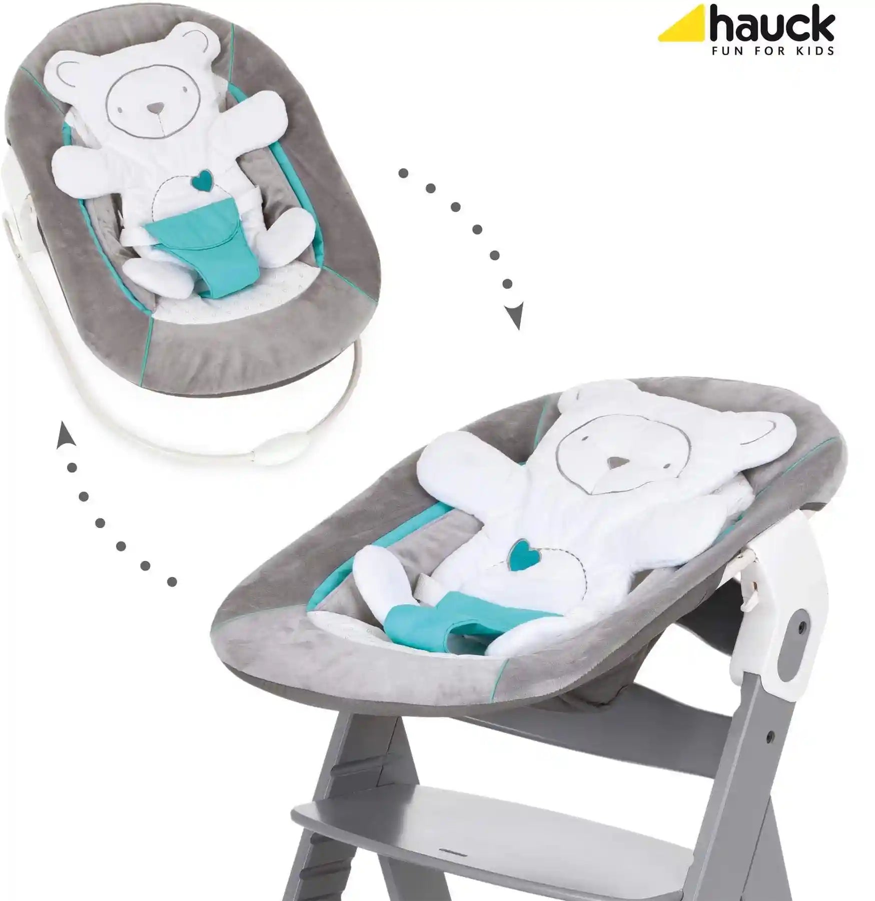 Hauck 2-in-1 Alpha Bouncer – Highchair Accessory