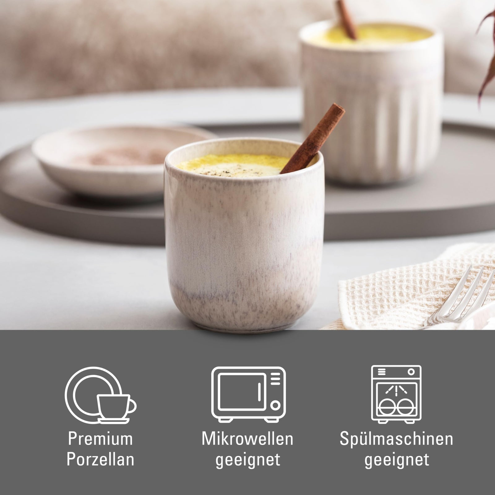 Like. by Villeroy & Boch Perlemor Sand Mug Set – 2pcs