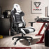 Furgle Gaming Chair Racing Style High-Back Office Chair w/PU Leather and Adjustable Armrests Executive Ergonomic Swivel Video Game Chairs with Rocking Mode & Headrest and Lumbar Support - Safqqa Egypt